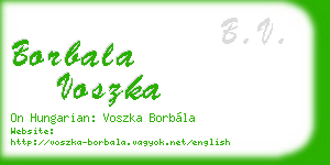 borbala voszka business card